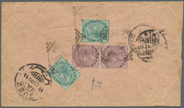 Indien - Used Abroad: PERSIA, 1899. Envelope Addressed To Egypt Bearing India SG 85, ½a Blue-green ( - Other & Unclassified