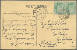 Indien - Feldpost: 1926. Picture Post Card Of 'The Roman Catholic Church, Rangoon' Addressed To Scot - Military Service Stamp