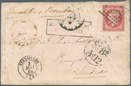 Indien - Besonderheiten: 1861. Envelope (creases And Stains) Written From France Addressed To The Pu - Autres & Non Classés