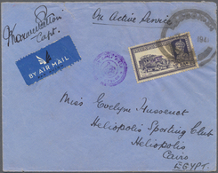 Indien - Besonderheiten: 1941.Air Mail Envelope Written C/o Legal Department, Occupted Enemy Territo - Otros & Sin Clasificación