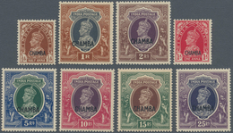 Indien - Konventionalstaaten: CHAMBA: 1942, India KGVI Definitives With Opt. 'CHAMBA' Complete Set O - Other & Unclassified