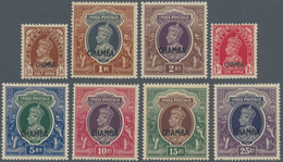 Indien - Konventionalstaaten: CHAMBA: 1942, India KGVI Definitives With Opt. 'CHAMBA' Complete Set O - Andere & Zonder Classificatie