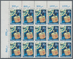 Indonesien: 1969, Satellite Communication 30r. With Wrong Coloured Background In BLUE Instead Of Vio - Indonesië