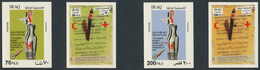 Irak: 1985, `Iran's War Crimes', Plastic Designs Of This Issue And Souvenir Sheet In A Folder Of The - Irak