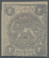 Iran: 1876, Lion Issue 2 Ch. Slate, Mint No Gum, Type C, Wide Margins On Two Sides, Touched At Botto - Iran