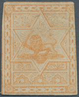 Iran: 1889, Small Lion Labels Type 3 Orange, Mint Stamp, Fine - Iran