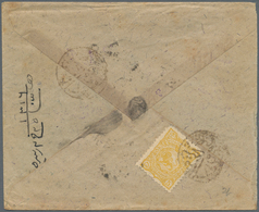 Iran: 1900/1902 (ca.), Behbehan, Two Covers With Negative Postmark (different Colours), Bearing 5ch. - Iran