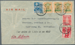 Japan: 1937. Air Mail Envelope Addressed To Holland Bearing Japan SG 298, 3s Rose, SG 305, 20s Blue, - Sonstige & Ohne Zuordnung