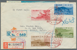 Japan: 1939, Daisen-Setonaikai-NP Set Tied Landscape Pmkd. "Yajima 14.4.20" (April 20, 1939) To Regi - Autres & Non Classés