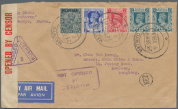 Japanische Besetzung  WK II - Burma: 1941. Air Mail Envelope Written From Maymyo Addressed To Hong K - Myanmar (Burma 1948-...)