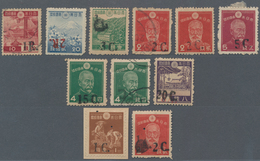 Japanische Besetzung  WK II - Burma: 1942, Surcharges On Japan: 1 R./10 S. Pair Mint, 2 R./20 S. Inv - Myanmar (Birmanie 1948-...)