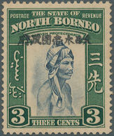 Japanische Besetzung  WK II - Nord-Borneo / North Borneo: 1942, Jesselton Single Line Ovpt. Type 1 I - Bornéo Du Nord (...-1963)