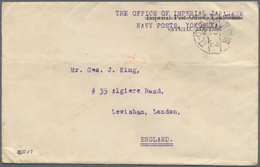 Japan - Besonderheiten: Nanyo/South Sea Colonies, 1919, Official Letter By "The Imperial Navy Posts - Sonstige & Ohne Zuordnung