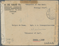 Japan - Besonderheiten: 1943. Envelope Headed 'Prisonor Of War Mail Postage Free' Written From Arnhe - Other & Unclassified