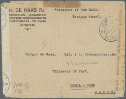 Japan - Besonderheiten: 1943. Envelope Headed 'Prisonor Of War Mail Postage Free' Written From Arnhe - Sonstige & Ohne Zuordnung