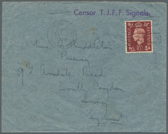 Jordanien: 1939. Envelope Written From Jordan On Crested 'Transjordan/Frontier Force' Envelope With - Jordanie