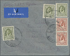 Jordanien: 1940. Air Mail Envelope Written By The 'Trans-Jordan Frontier Force' Addressed To England - Jordan