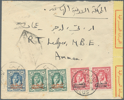Jordanische Besetzung Palästina: 1949. Censored Envelope Addressed To Amman, Jordan Bearing Palestin - Jordan