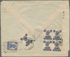 Kuwait: 1943. Air Mail Envelope Addressed To The United States Bearing Kuwait SG 59, 3½a Bright Blue - Koeweit