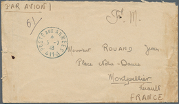 Laos: 1946. Stampless Air Mail Envelope (faluts/tears) Written From 'BPM 405A' French Troops In Paks - Laos