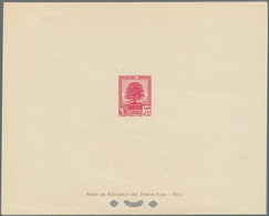 Libanon: 1937/1938, Definitives, 0.10pi., 0.50pi., 3pi., 4pi., 4.50pi., 10pi., 15pi., Seven Epreuve - Líbano