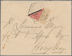 Macau: 1911, 2 A./4 A. Carmine Bisect, A Left Margin Copy Tied "MACAU 23.3.14" To Hong Kong With Nex - Otros & Sin Clasificación