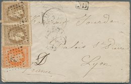 Malaiische Staaten - Straits Settlements: 1872. Envelope Written On Board Of The French Steamer "Pei - Straits Settlements