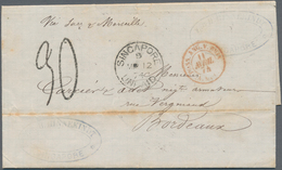 Malaiische Staaten - Straits Settlements: 1874. Unpaid Folded Letter (vertical Fold) Written From Si - Straits Settlements