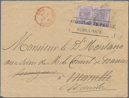 Malaiische Staaten - Straits Settlements: 1879. Envelope Written From The 'French Consulate In Singa - Straits Settlements