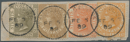 Malaiische Staaten - Straits Settlements: 1889, A Very Attractive Piece With A Four-colour Franking - Straits Settlements