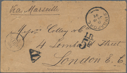 Malaiische Staaten - Straits Settlements: 1892. Unpaid Envelope Written From Singapore Addressed To - Straits Settlements