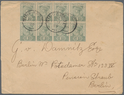 Malaiische Staaten - Straits Settlements: 1896, Cover From SINGAPORE To Germany With 1Cent In An Unu - Straits Settlements