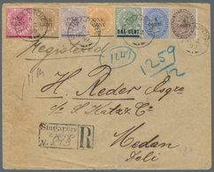 Malaiische Staaten - Straits Settlements: 1899. Registered Envelope (vertical Fold, Toned) Addressed - Straits Settlements