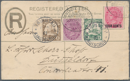 Malaiische Staaten - Straits Settlements: 1901: „mixed Franking“ Of Straits Settlement Stamps Cancel - Straits Settlements