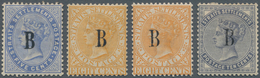 Malaiische Staaten - Straits Settlements - Post In Bangkok: 1882-84 Mint Group Of Four Stamps Optd. - Straits Settlements