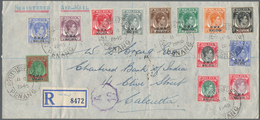 Malaiische Staaten - Britische Militärverwaltung: 1945 BMA Optd. Complete Set But 50c., 13 Values Is - Malaya (British Military Administration)