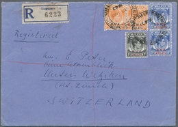 Malaiische Staaten - Britische Militärverwaltung: 1947/1948 'Varieties': Two Registered Covers Frank - Malaya (British Military Administration)