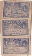 GWALIOR  State  5 Rupees X 3  Court Fee  Type 22   #  16894   D India  Inde  Indien Revenue Fiscaux - Gwalior