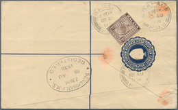 Malaiische Staaten - Negri Sembilan: 1938: Postal Stationery Registered Envelope 15c. Dark Blue Used - Negri Sembilan