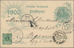 Malaiische Staaten - Penang: 1900. German Feldpost Postal Stationery Card 5pf Green Upgraded With Yv - Penang