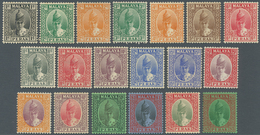 Malaiische Staaten - Perak: 1938/1941, Sultan Iskander Definitives Complete Set Of 19, Mint Hinged, - Perak