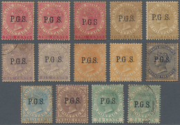 Malaiische Staaten - Perak-Dienstmarken: 1889 Officials Complete Set (6c. And 24c. (SG O9) Used, Unu - Perak