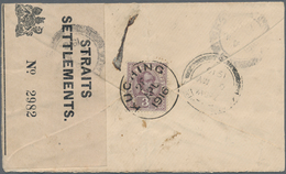 Malaiische Staaten - Sarawak: 1916. Envelope (crease, Opened On Three Sides For Display) Addressed T - Other & Unclassified