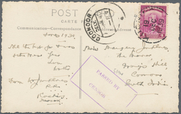 Malaiische Staaten - Sarawak: 1939. Photographic Post Card Of 'Native Dyak' Addressed To India Beari - Other & Unclassified