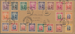 Malaiische Staaten - Sarawak: 1945 (17 Dec), Complete Set Of 20 Optd. "BMA" On First Day Cover Addre - Sonstige & Ohne Zuordnung