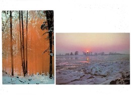 Delcampe - Lot 2 Cpm - Photo - ZEFA - Lumières D'hiver - - Monier