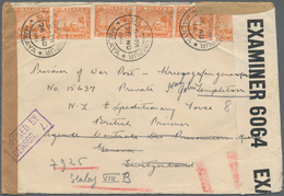 Malaiische Staaten - Selangor: 1941. Envelope (vertical Fold, Tears At Top) Addressed To 'Prisoner O - Selangor