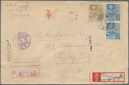 Mandschuko (Manchuko): 1939. Registered Air Mail Addressed To The United States Bearing Japan SG 303 - 1932-45  Mandschurei (Mandschukuo)