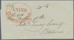 Niederländisch-Indien: 1840. Stamp-less Folded Letter Addressed To Batavia Dated 'Singapore 29th Apr - Indie Olandesi