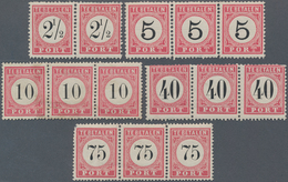 Niederländisch-Indien: 1870-1902: Group Of 39 Stamps, Mostly As Multiples, With 1870 1c., 5c. And 20 - Niederländisch-Indien